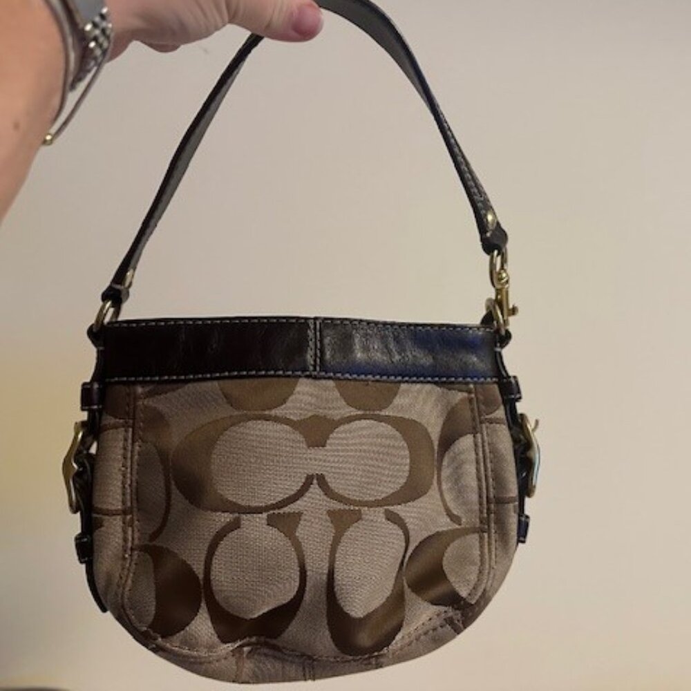 Small fabric Coach purse